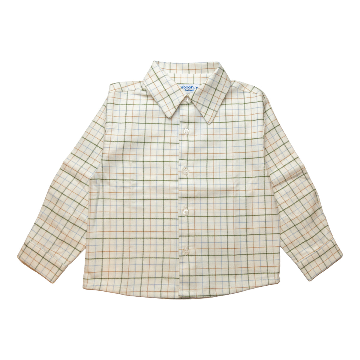 Boy Beige Check Shirt
