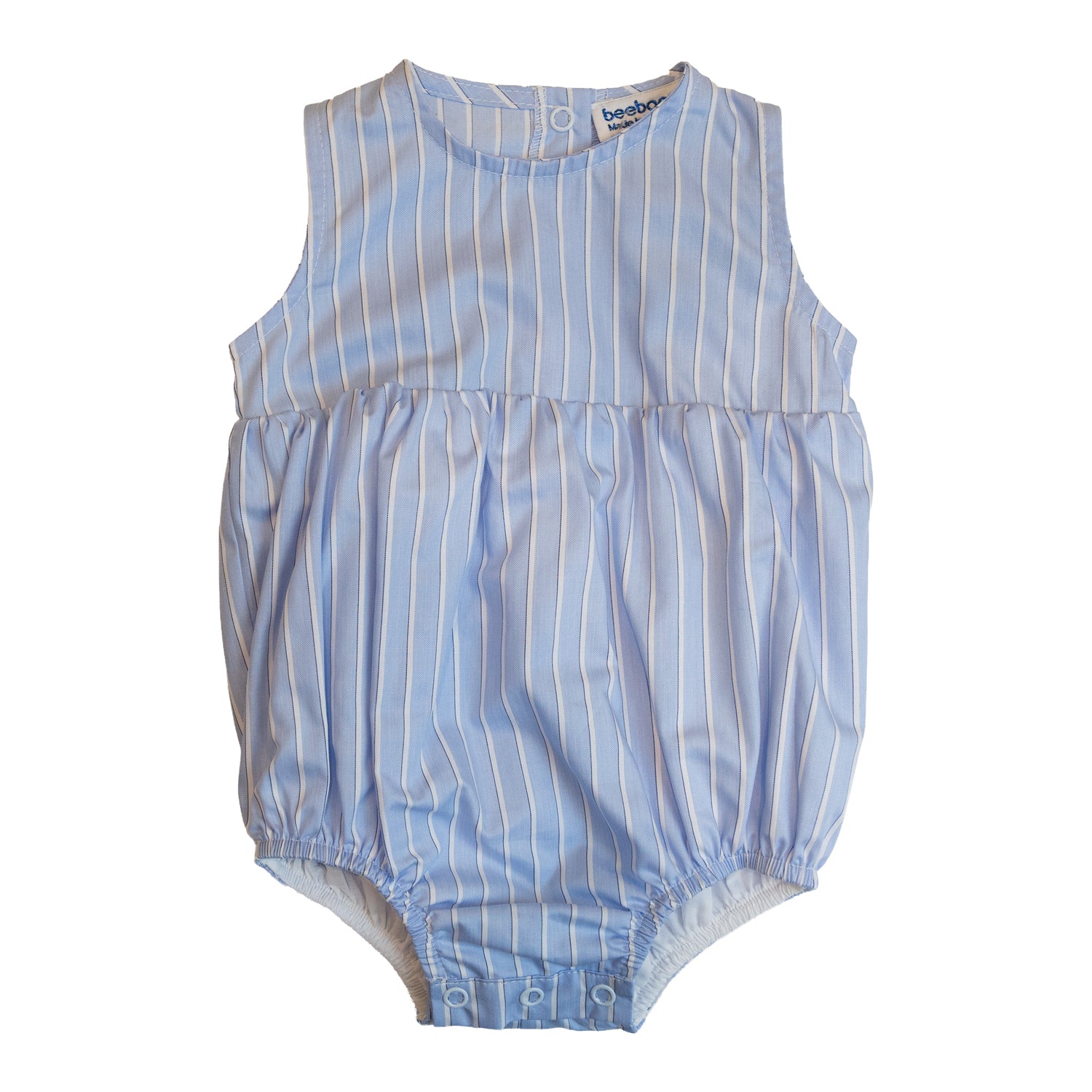 Baby Blue Stripe Romper