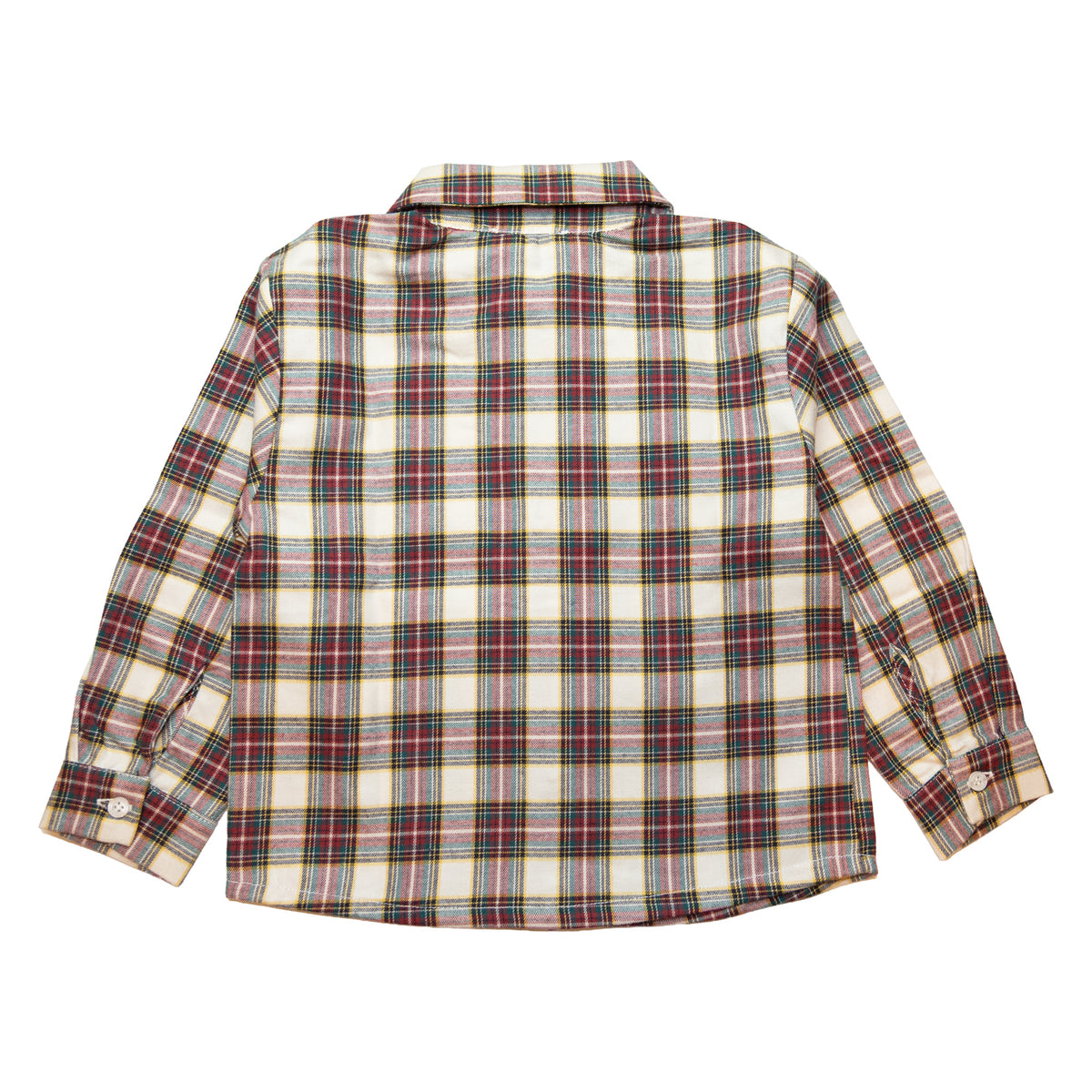 Boy Burgundy & Cream Tartan Shirt
