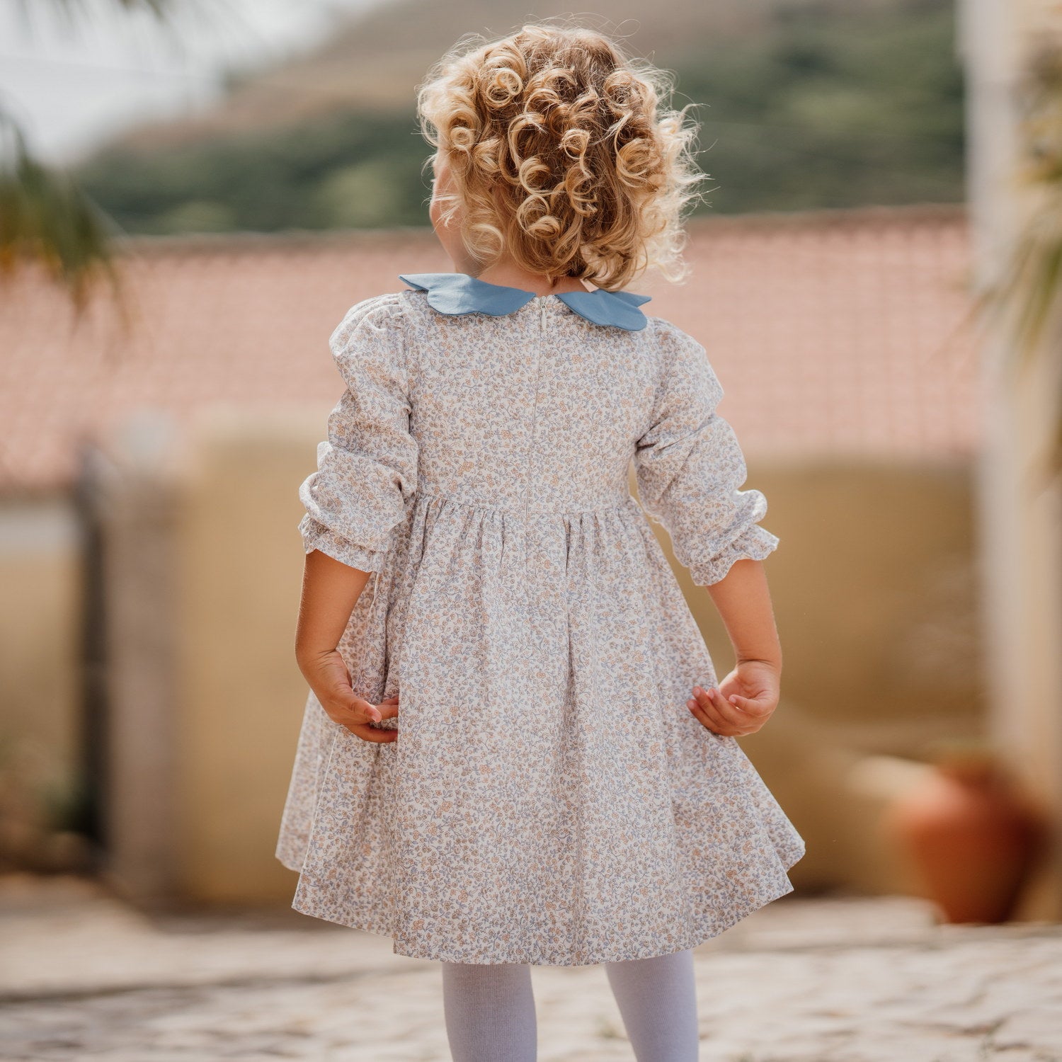 Girl Greywood Bloom Hand Smocked Dress