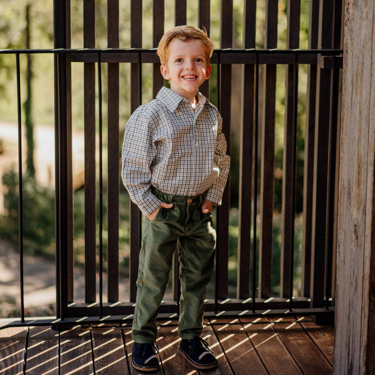 Boy Sage Fields Corduroy Trousers