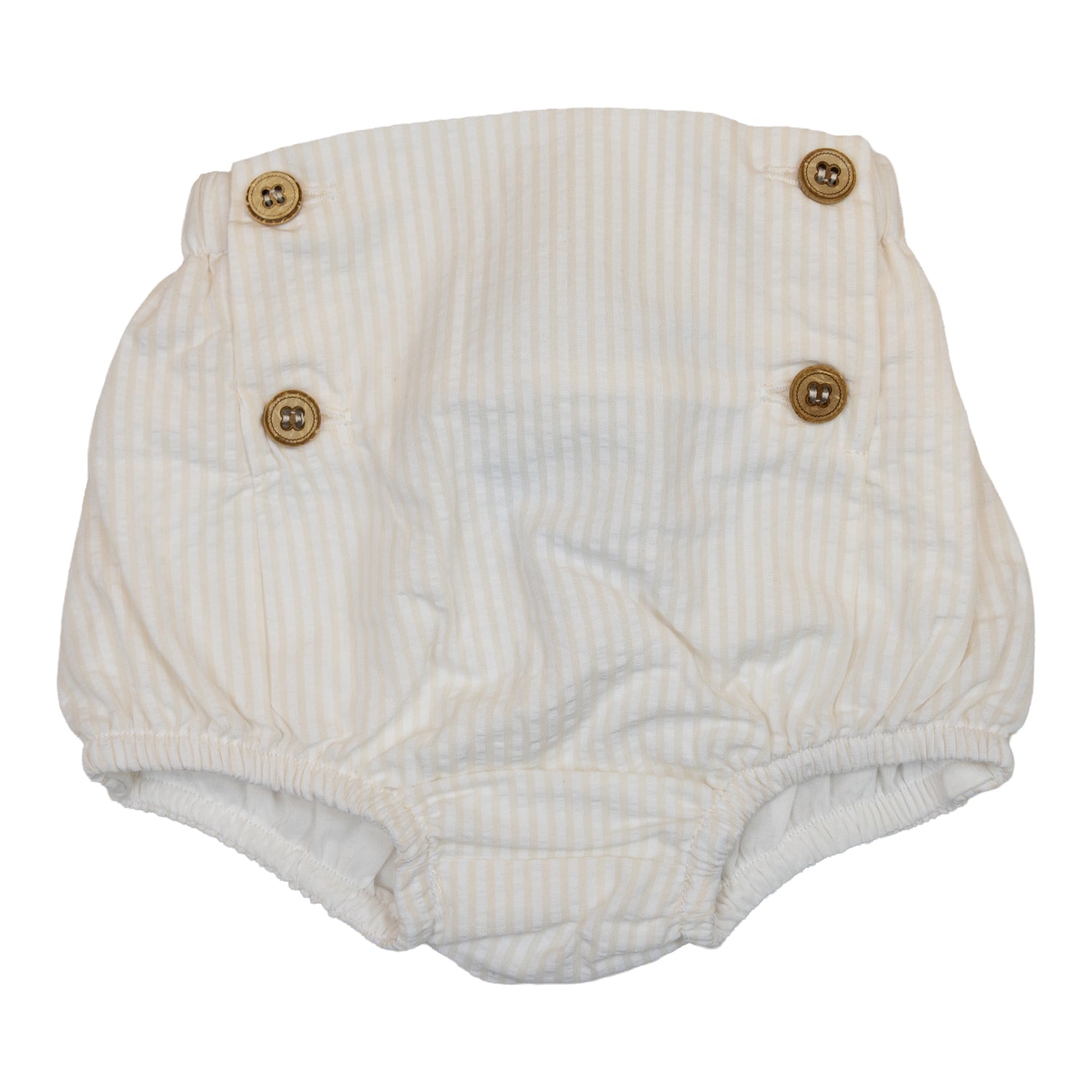 Baby Cream Stripe Seersucker Bloomers