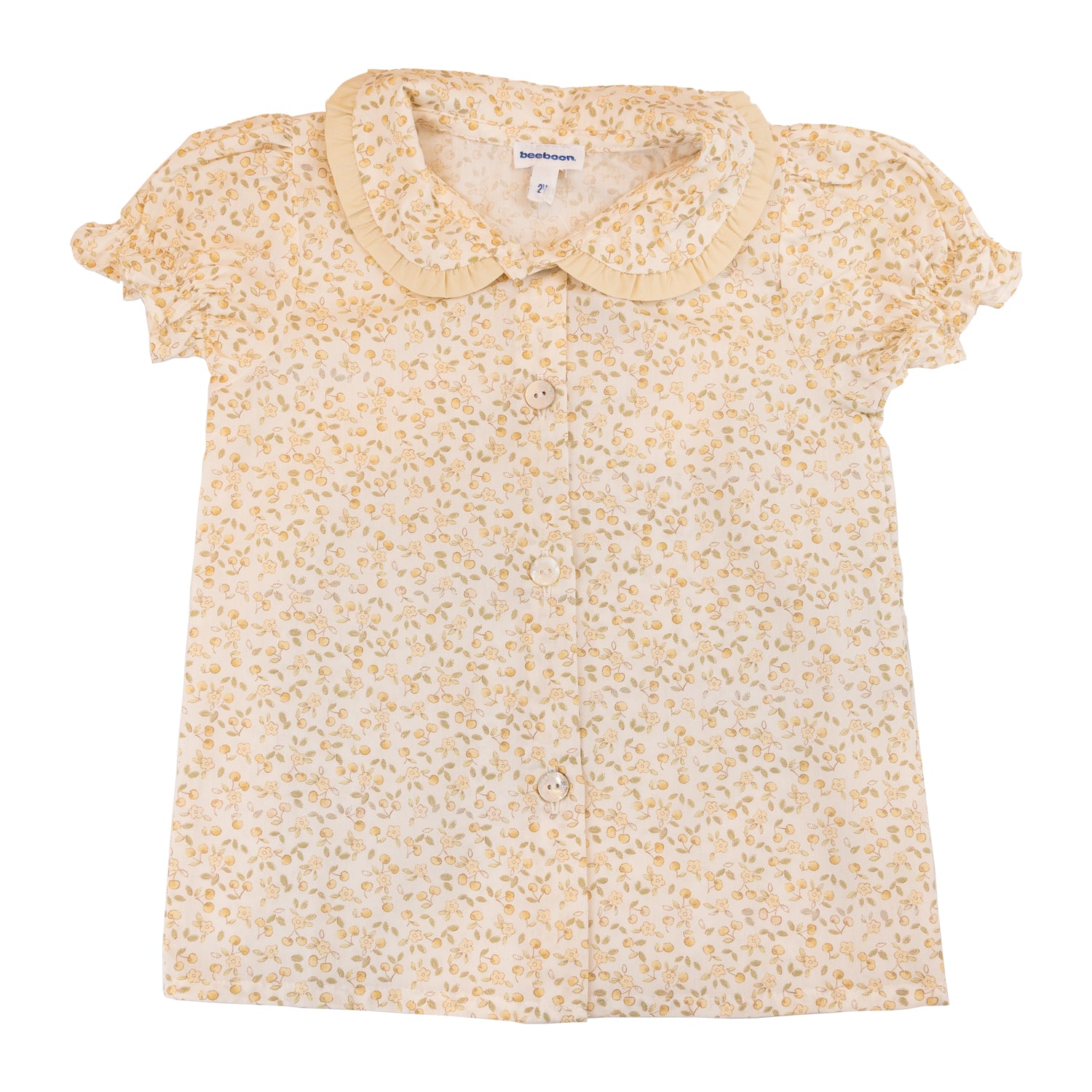 Girl Sand Cherries Short Sleeve Blouse