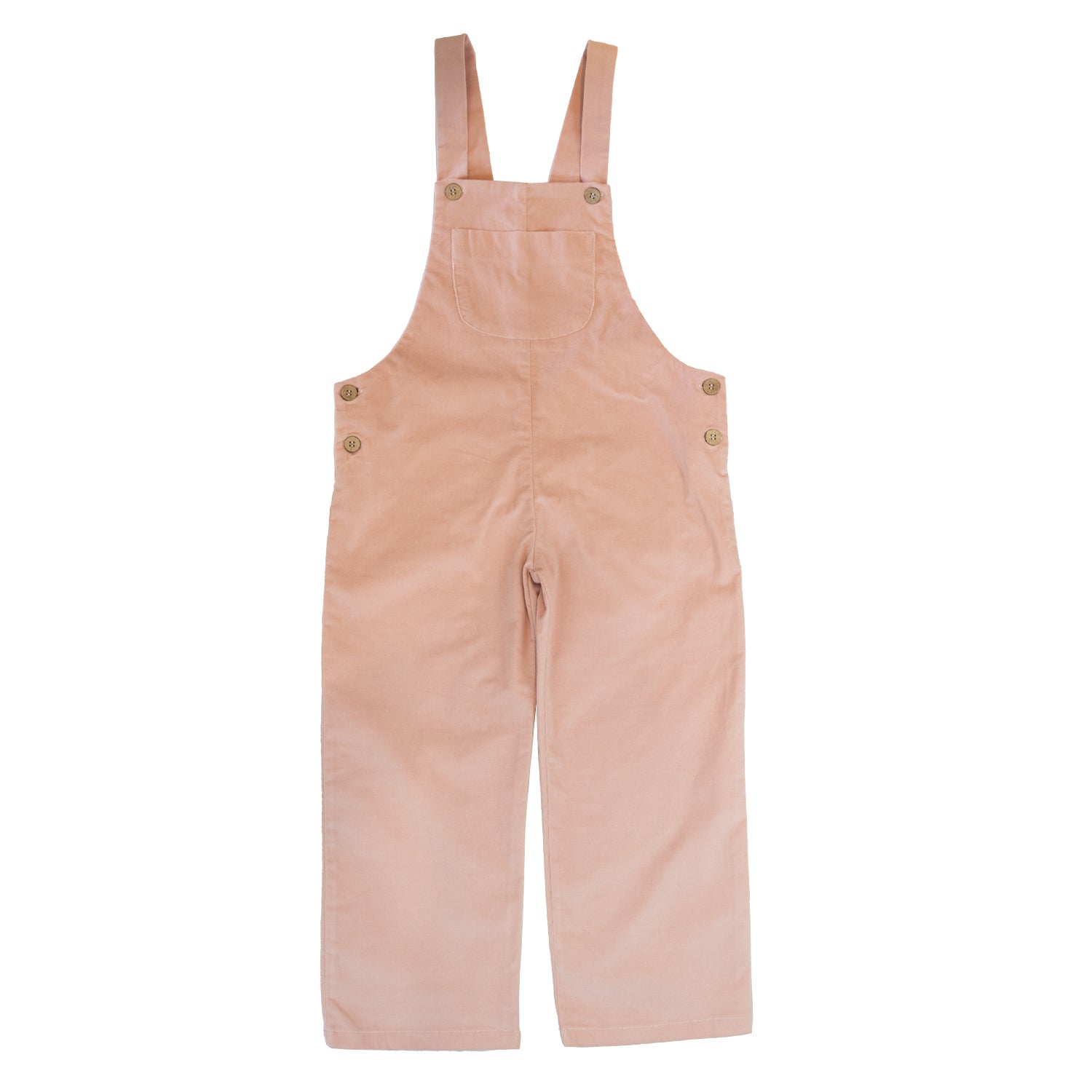 Girl Blush Pink Cord Dungarees