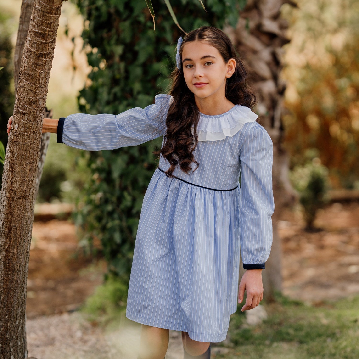 Girl Blue Stripe Dress