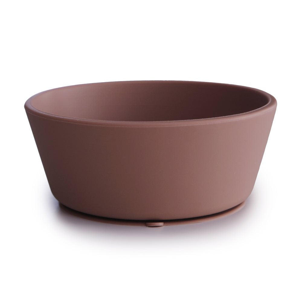 Mushie Silicone Suction Bowl Claudy Mauve