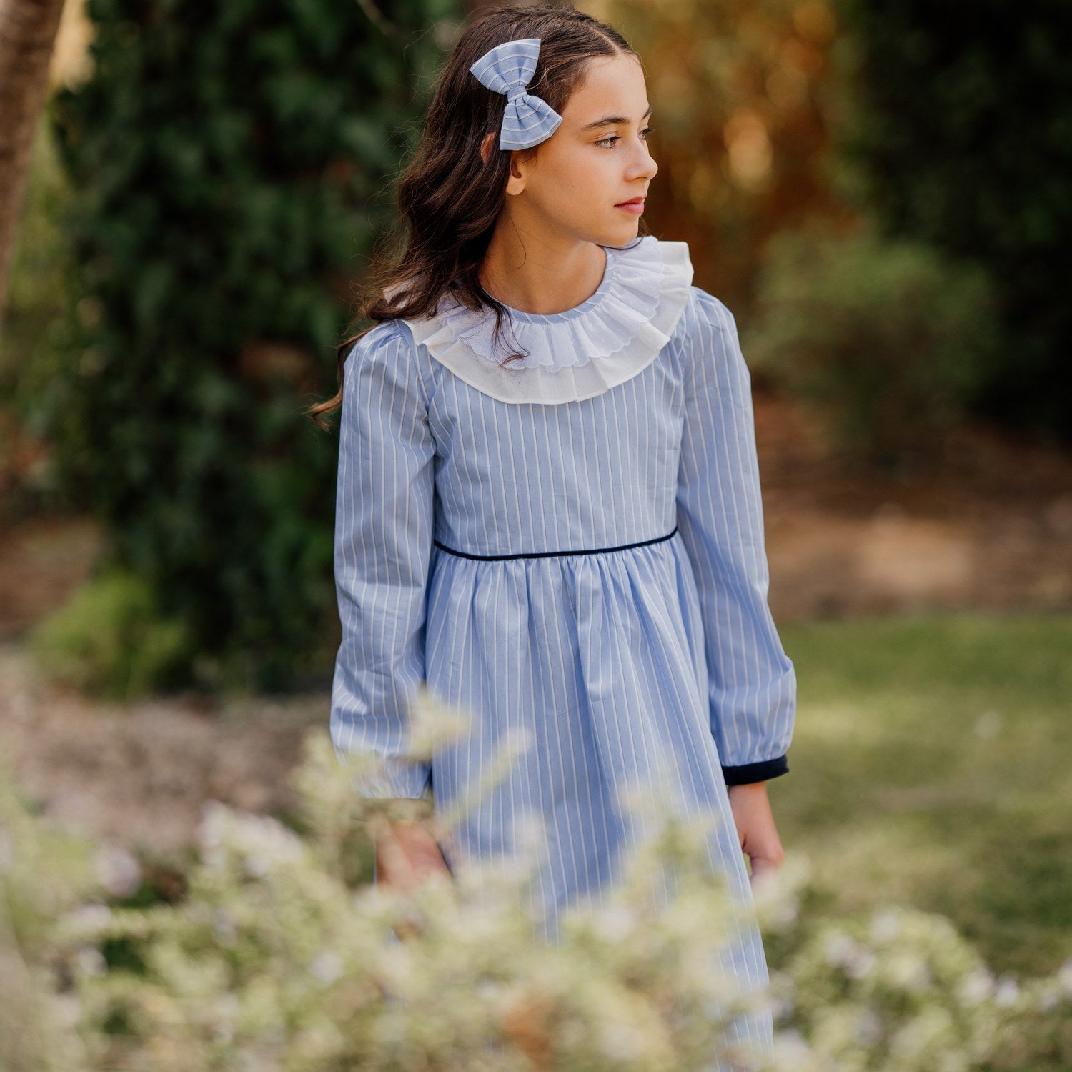 Girl Blue Stripe Dress