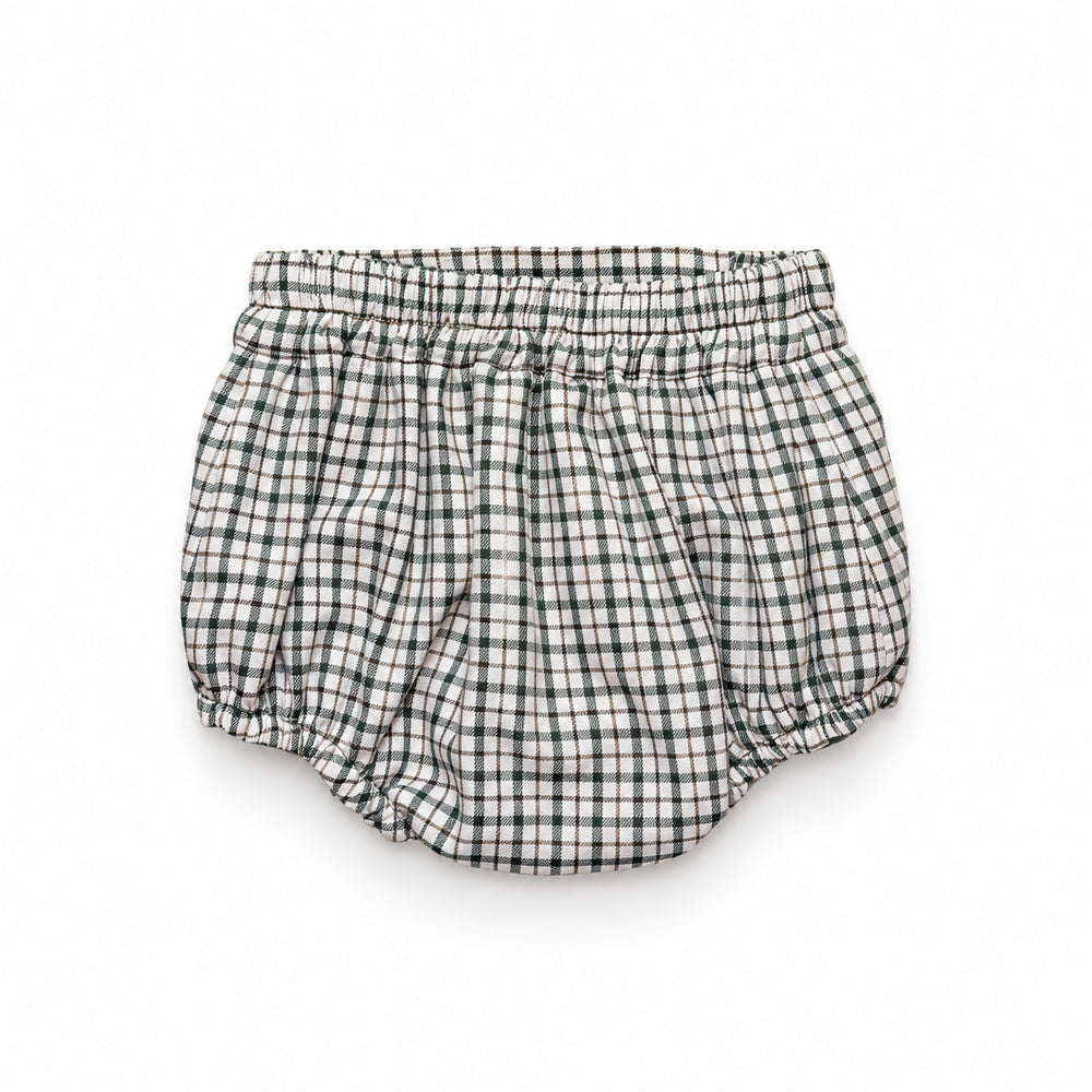 Baby Green Check Bloomers