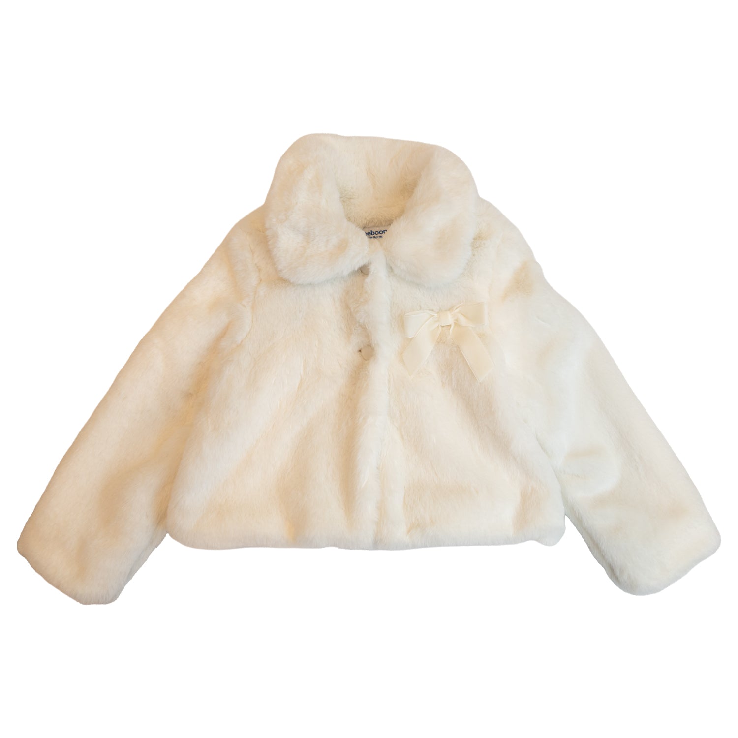 Girl Cream Faux Fur Jacket