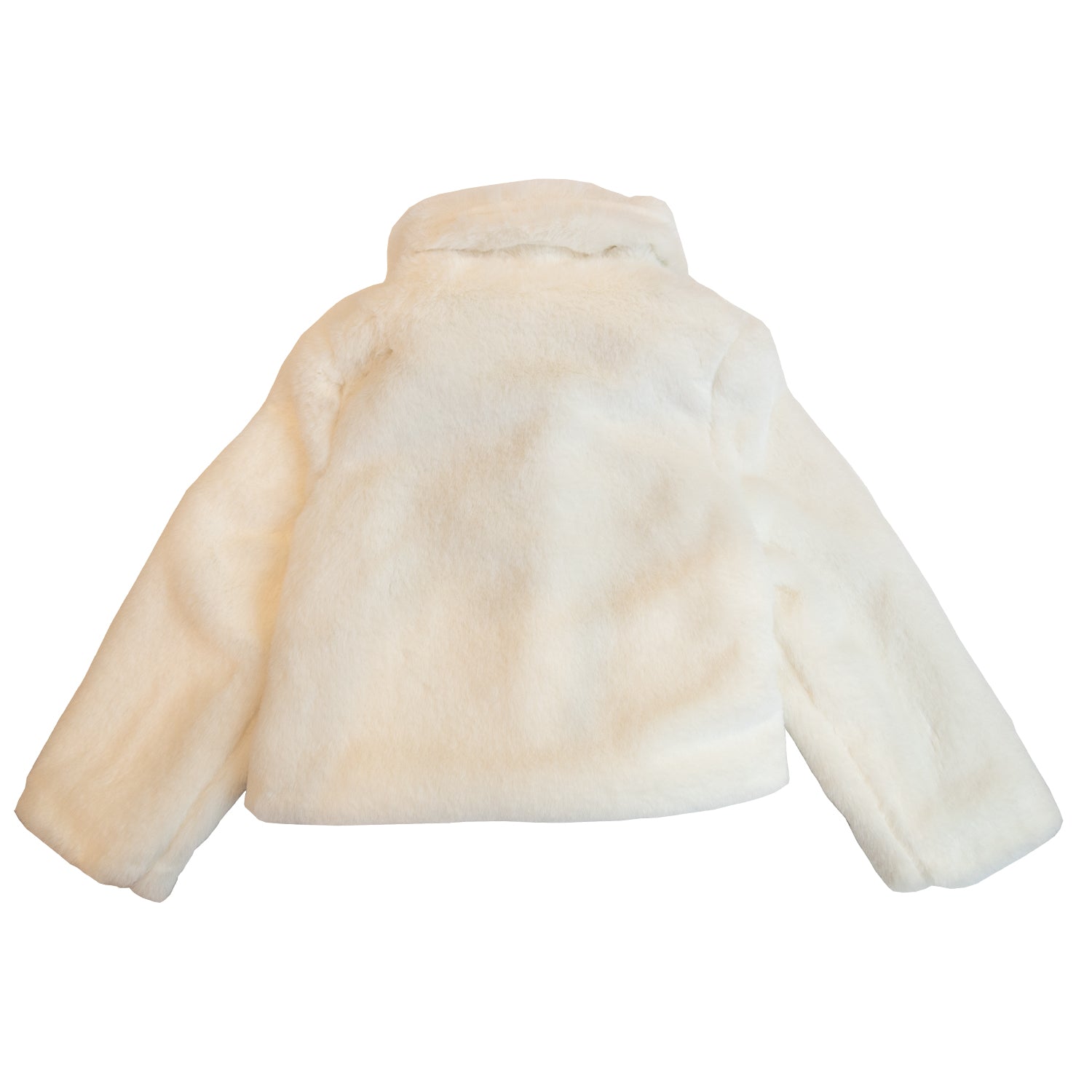 Girl Cream Faux Fur Jacket
