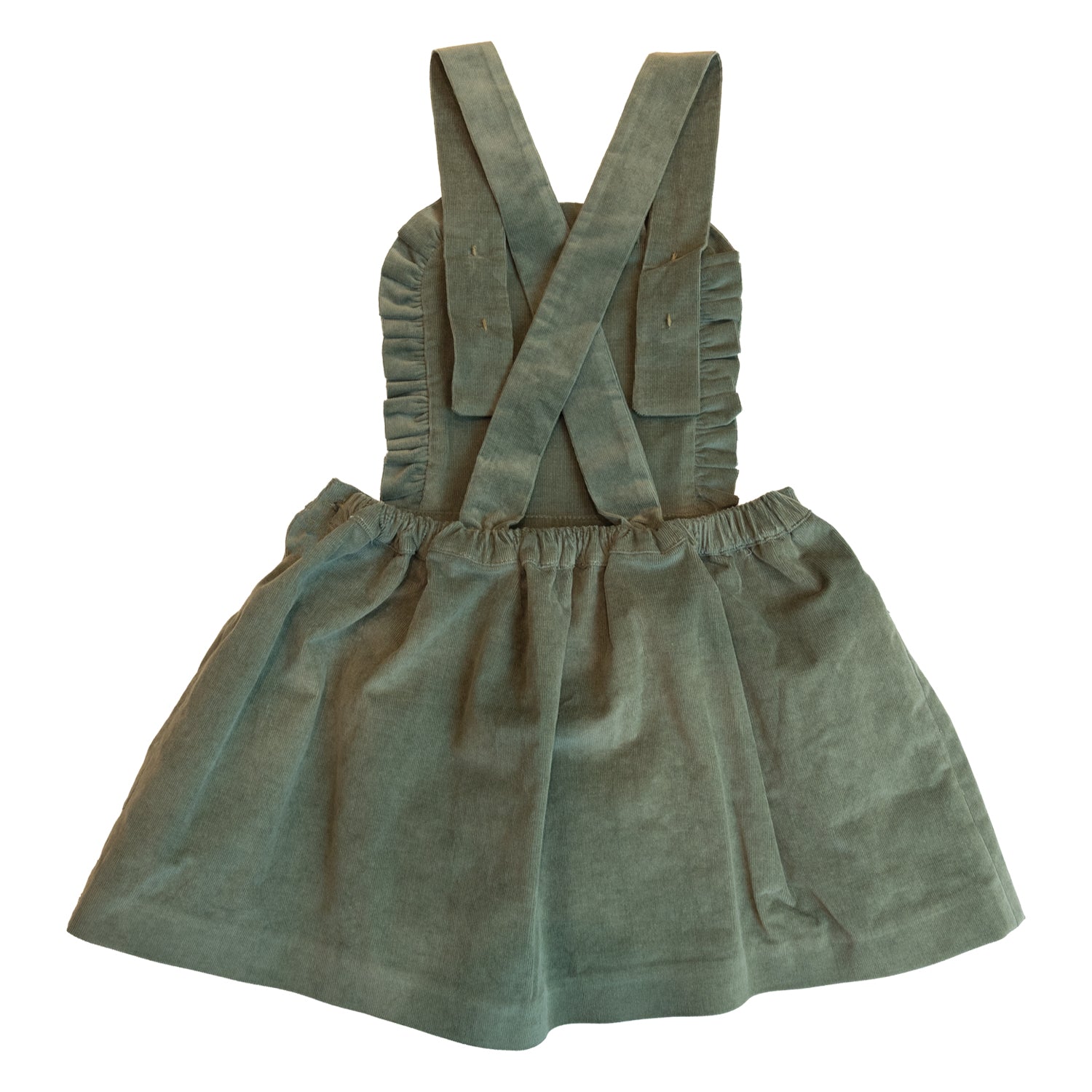 Girl Sage Fields Cord Pinafore Skirt