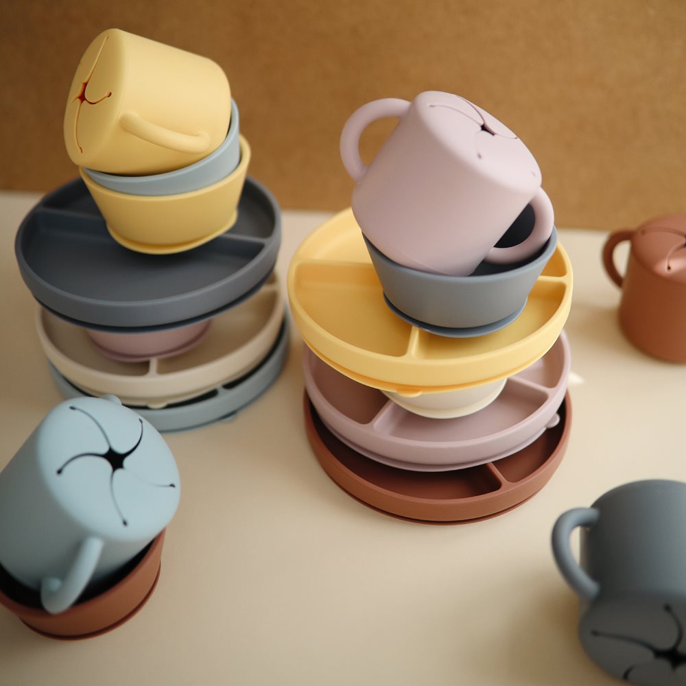 Mushie Silicone Suction Bowl Pale Daffodil