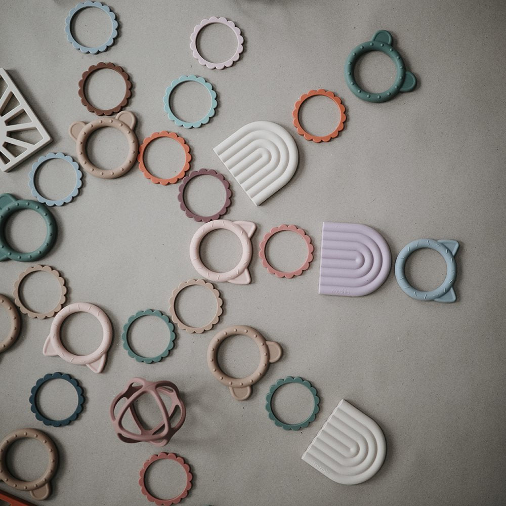 Mushie Teether Bear Dried Thyme