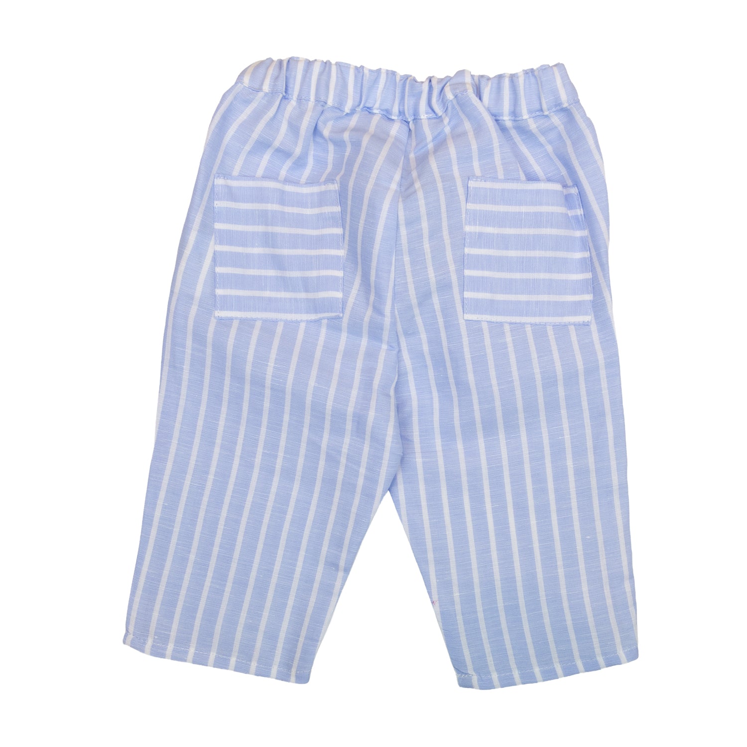 Baby Blue Stripe Linen Trousers