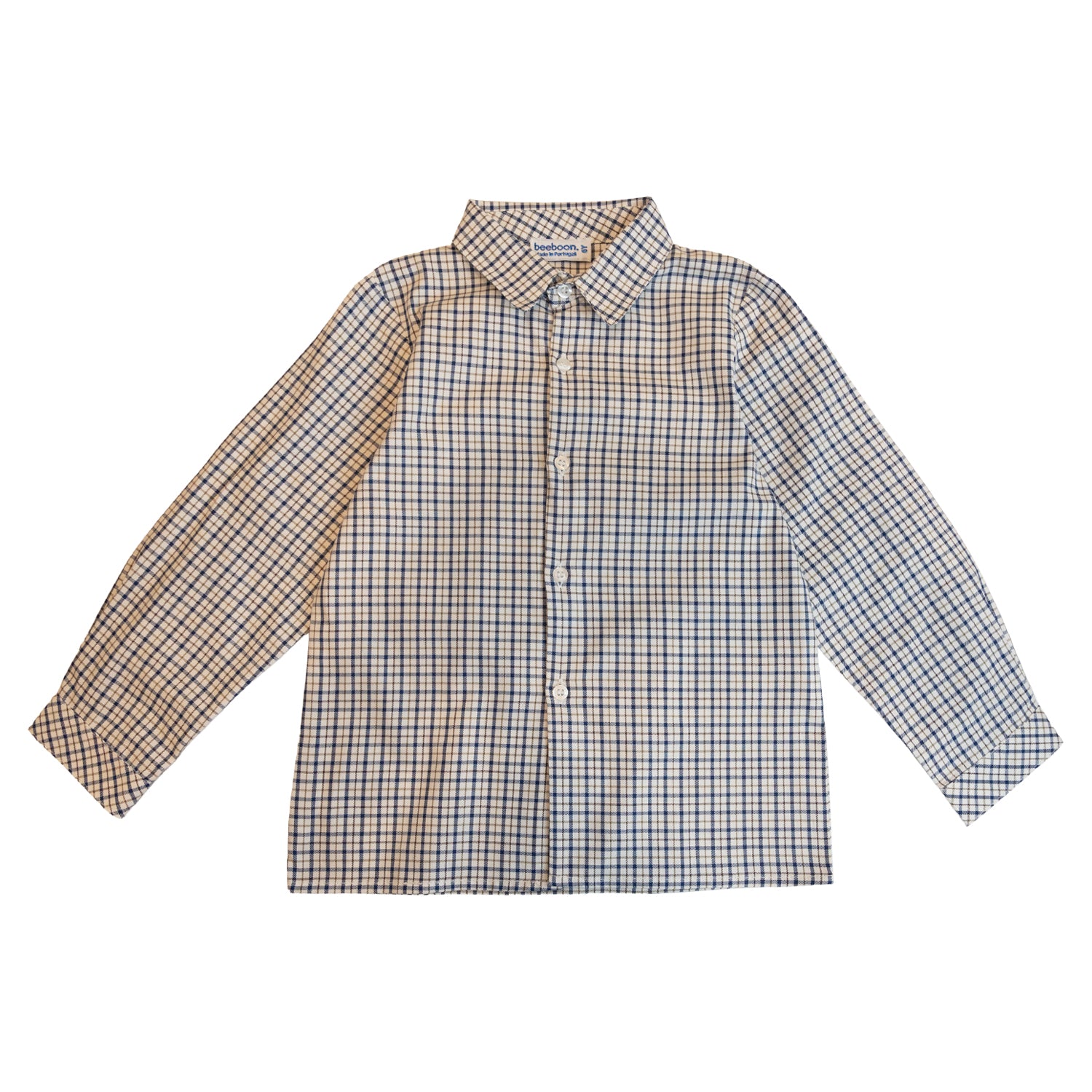 Boy Navy Check Shirt