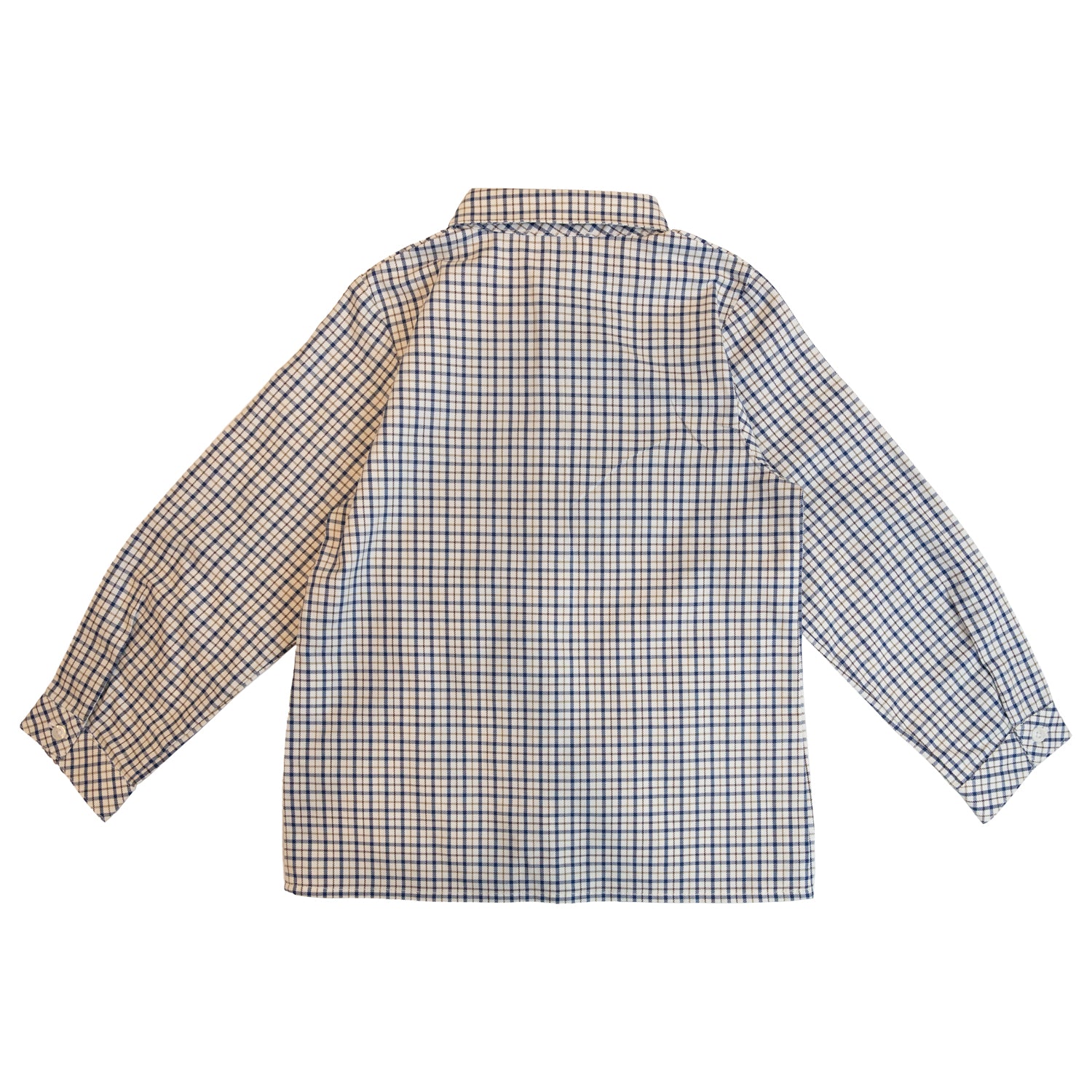 Boy Navy Check Shirt