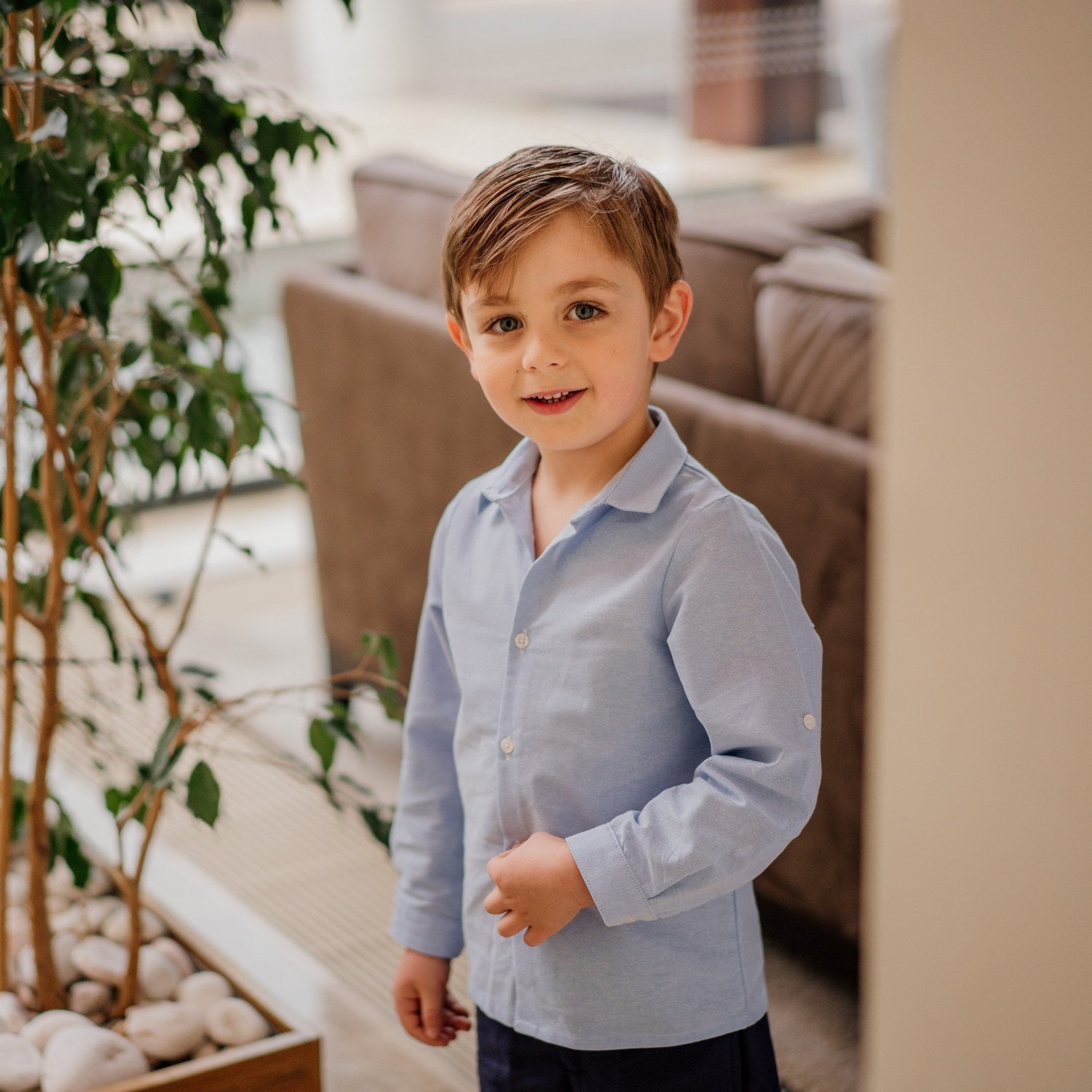 Boy Blue Oxford Classic Shirt