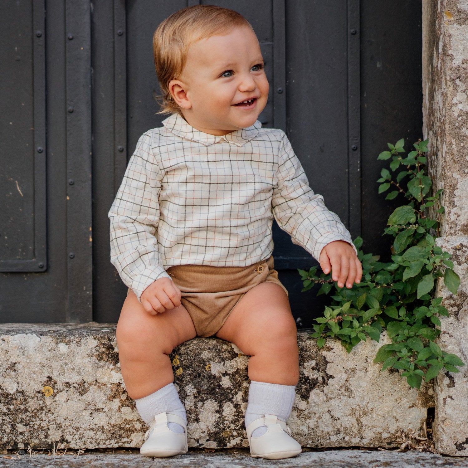 Baby Green Check Shirt