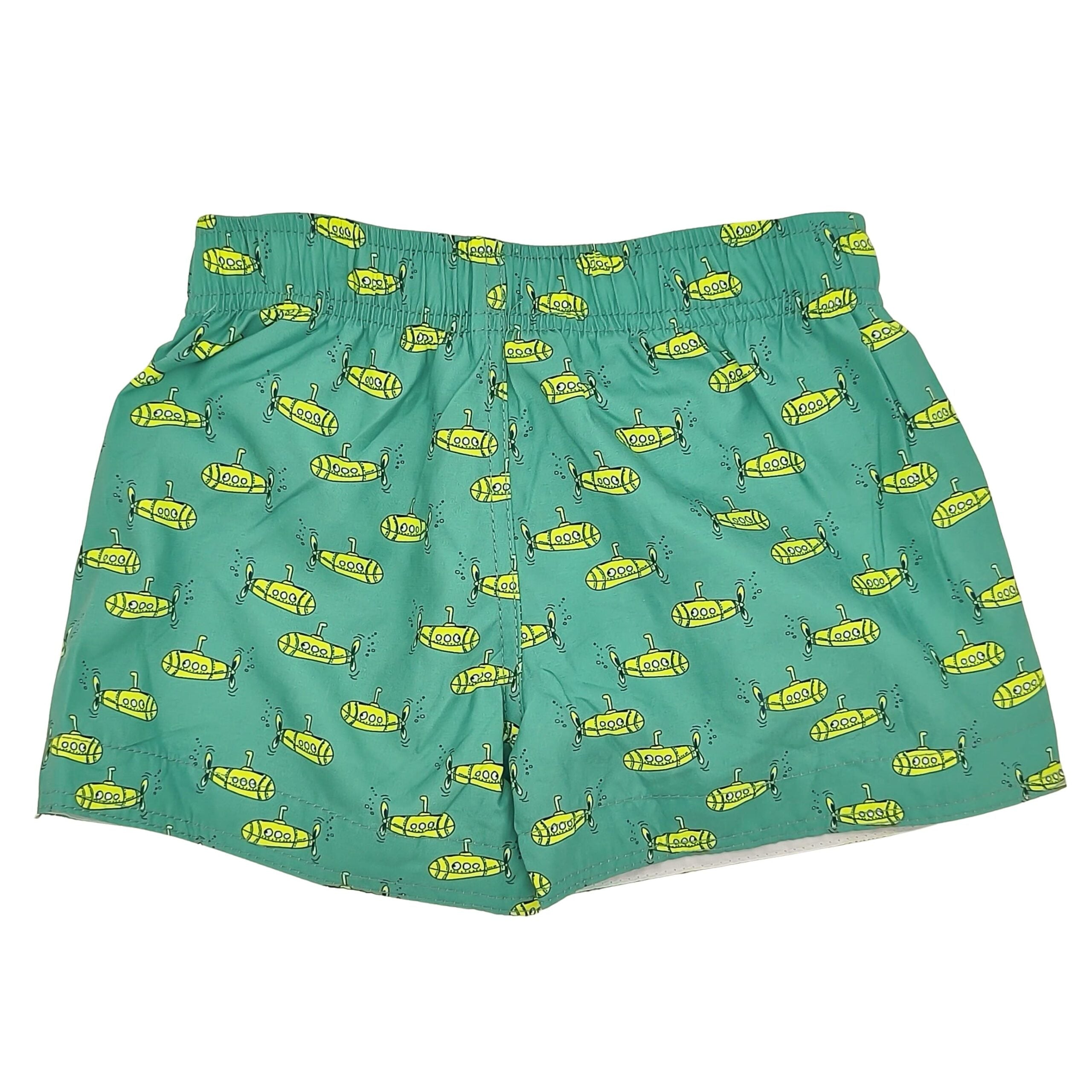 Boy Yellow Submarines Swim Shorts