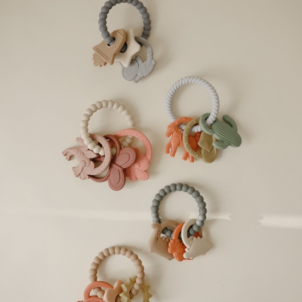 Mushie Teething Ring Western
