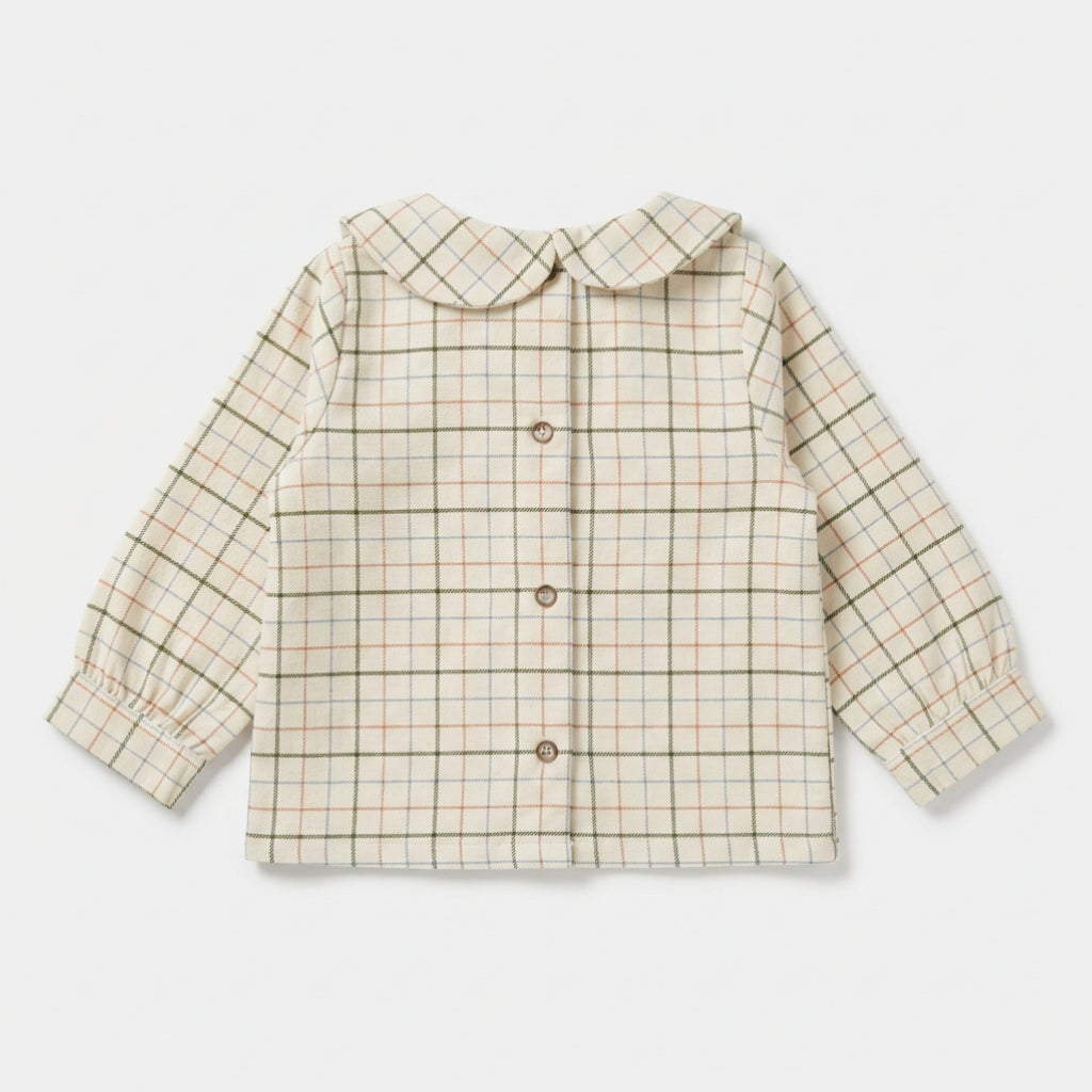 Baby Beige Check Shirt