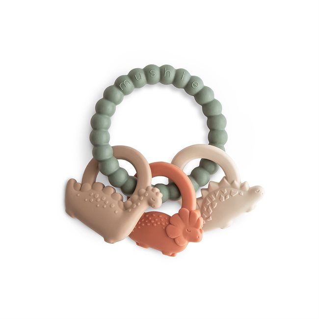 Mushie Teething Ring Dinosaurs