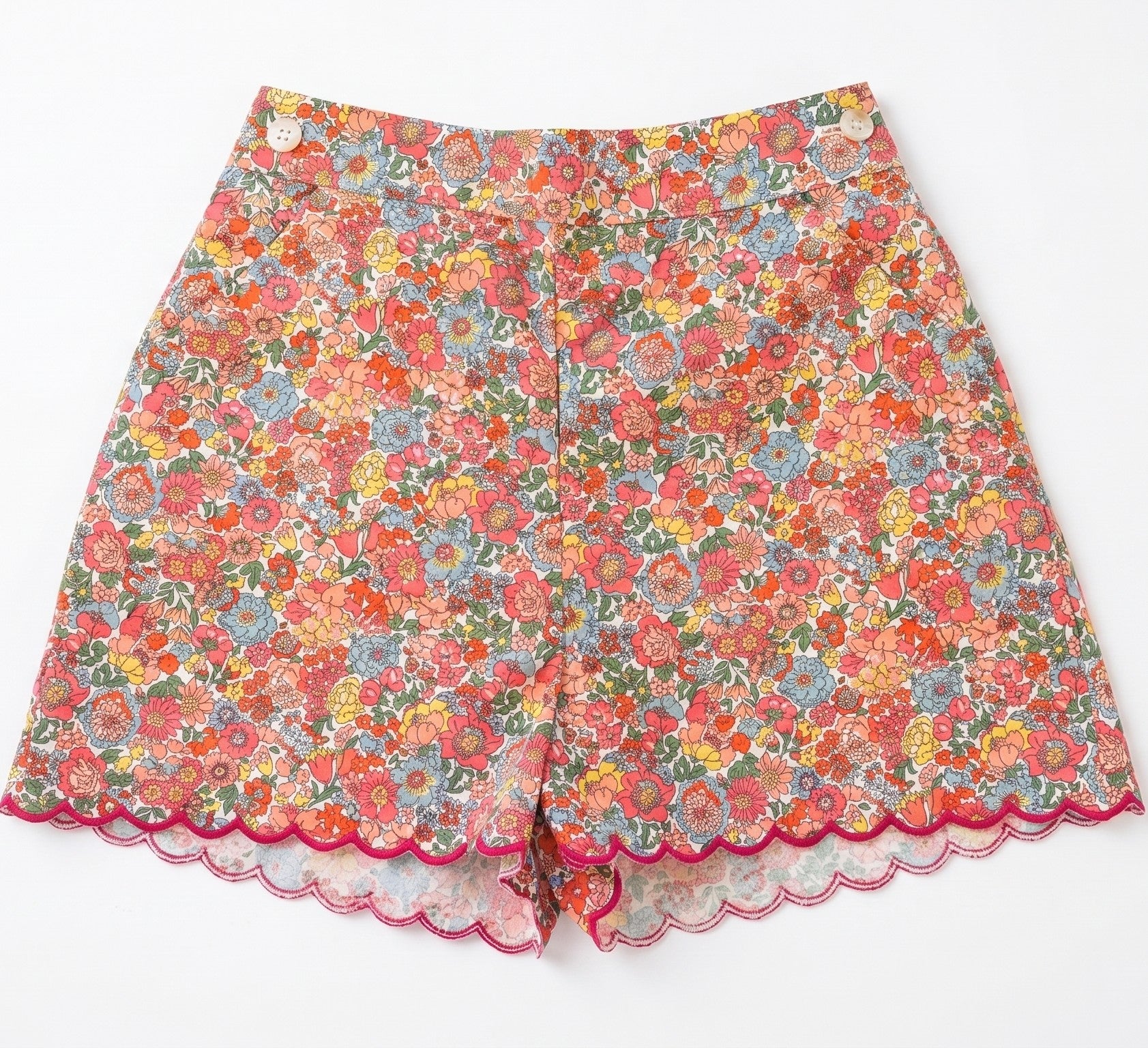 Girl Nell, Annie and May Liberty Scalloped Shorts