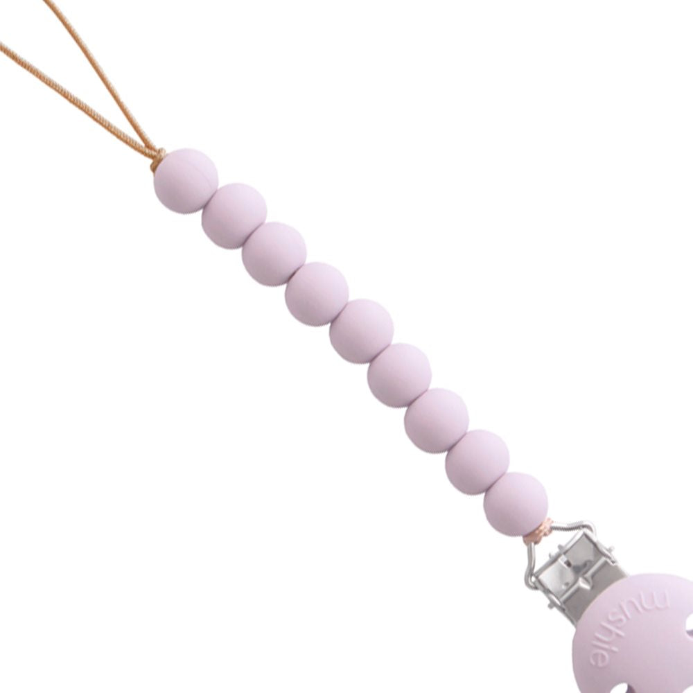 Mushie Silicone Pacifier Clip Hera Soft Lilac