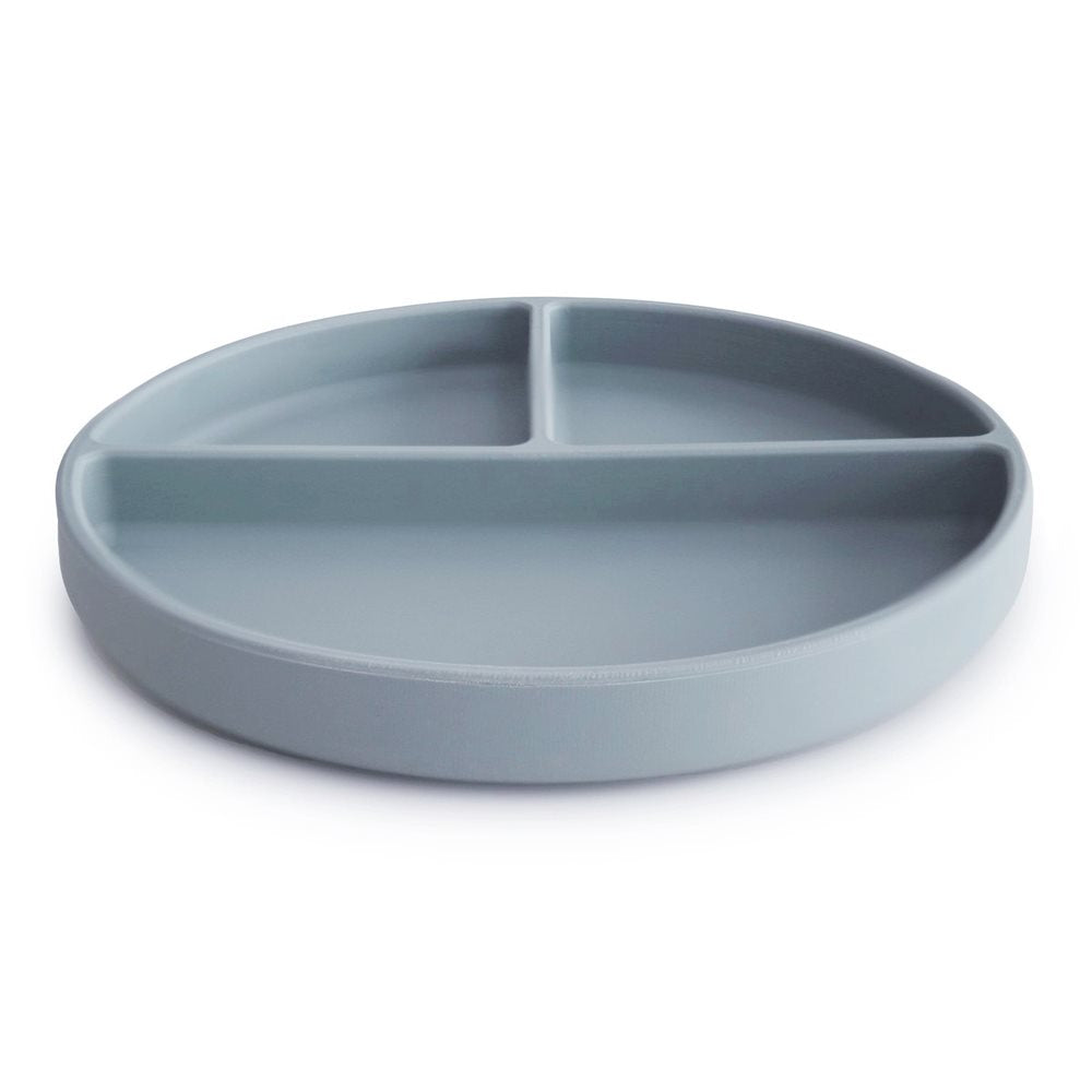 Mushie Silicone Suction Plate Powder Blue
