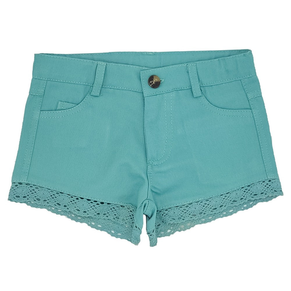 Girl Green Lace Shorts