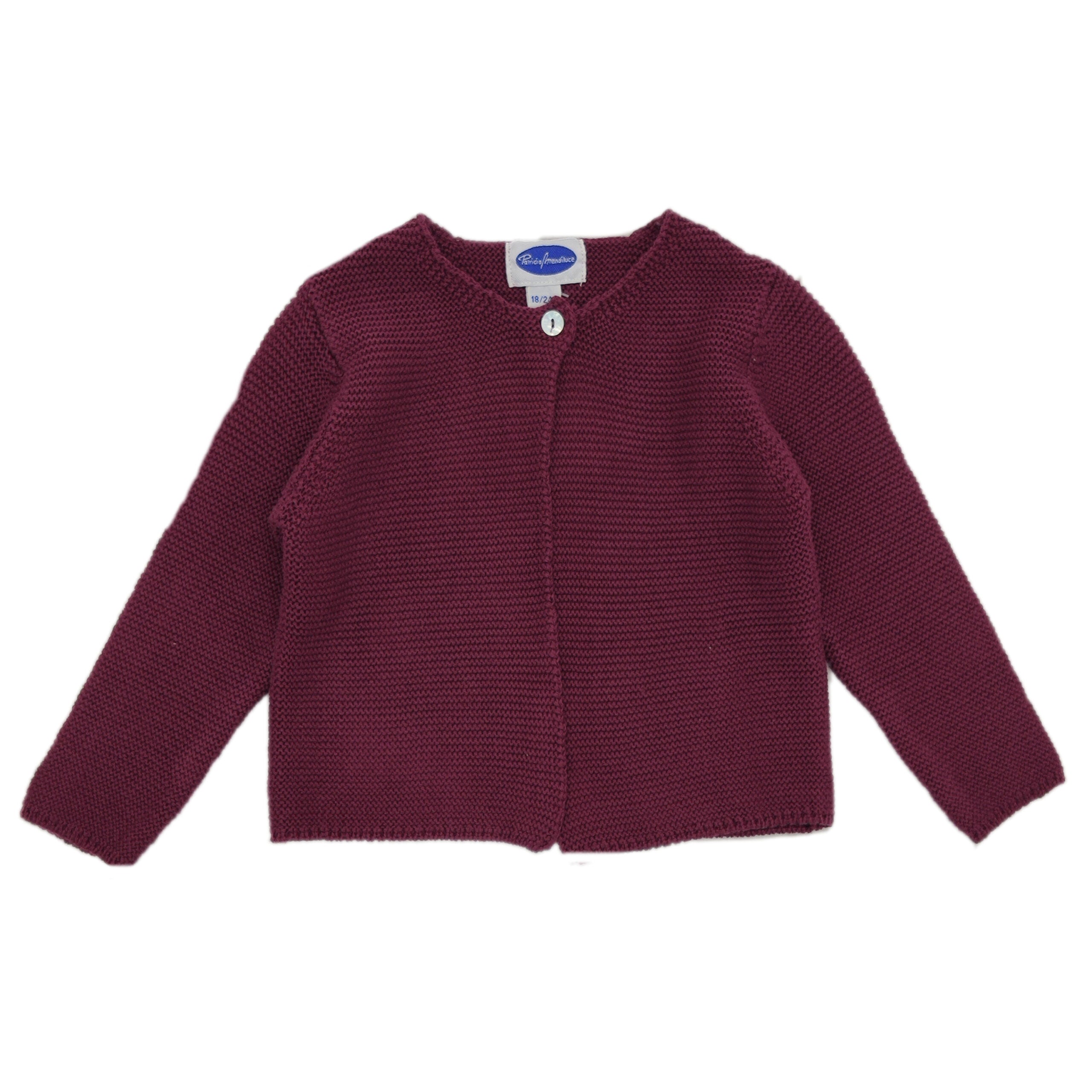 Classic Burgundy Cardigan