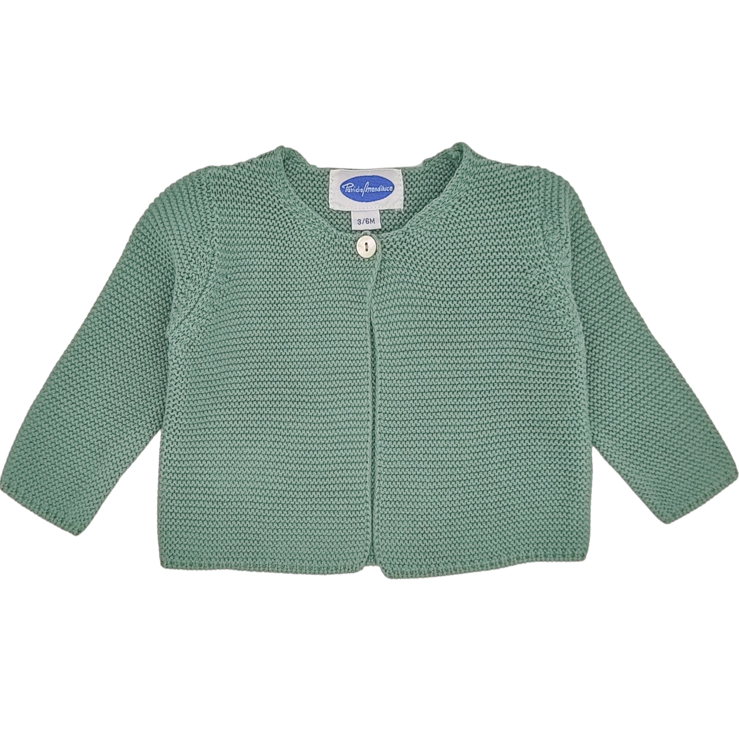 Baby Classic Green Cardigan