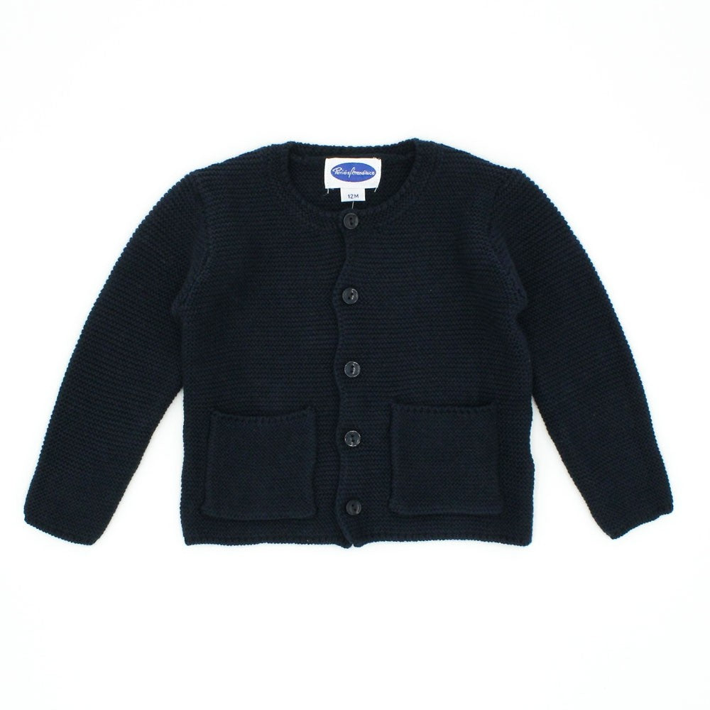 Baby Traditional Navy Cardigan