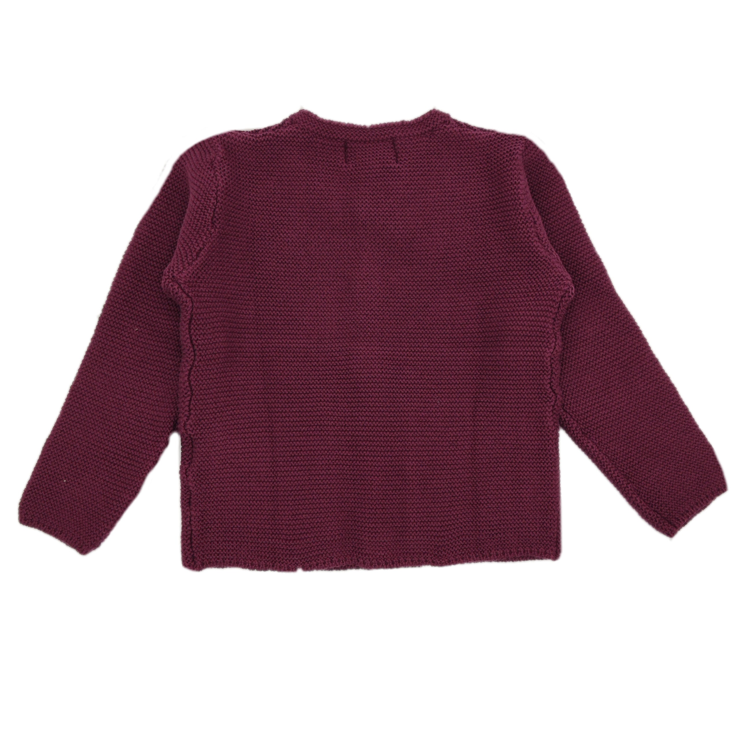 Traditional Burgundy Cardigan
