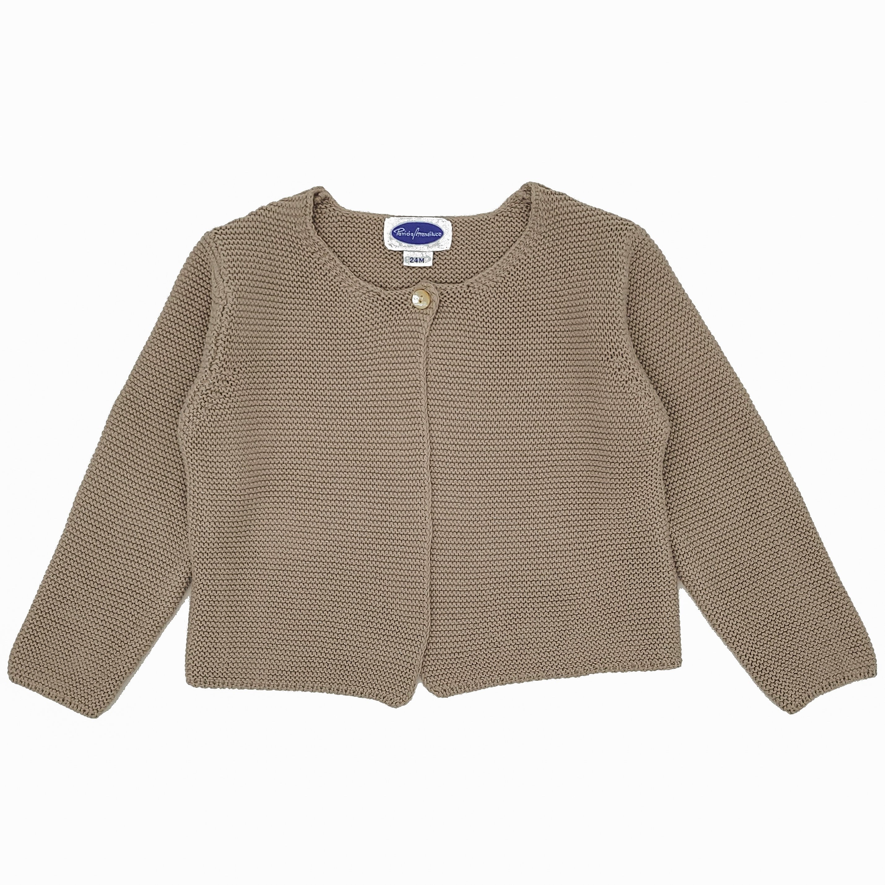 Baby Classic Khaki Cardigan