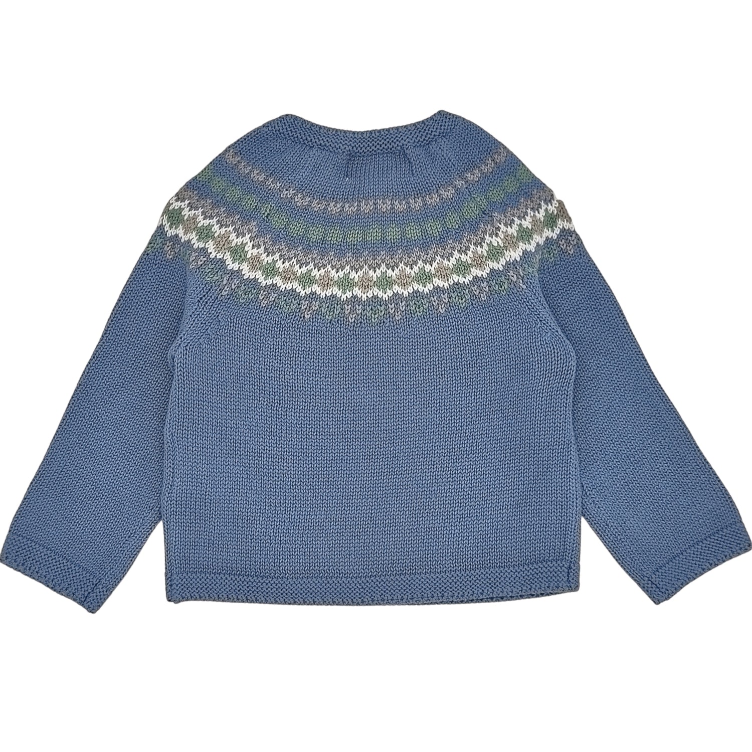 Traditional Blue Fair Isle Jumper