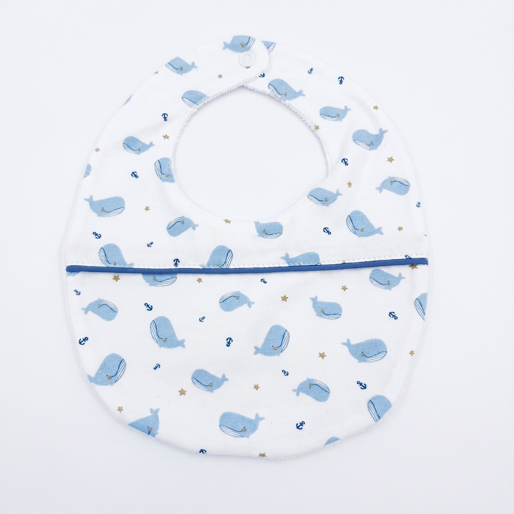 Baby Blue Whale Voyage Bib