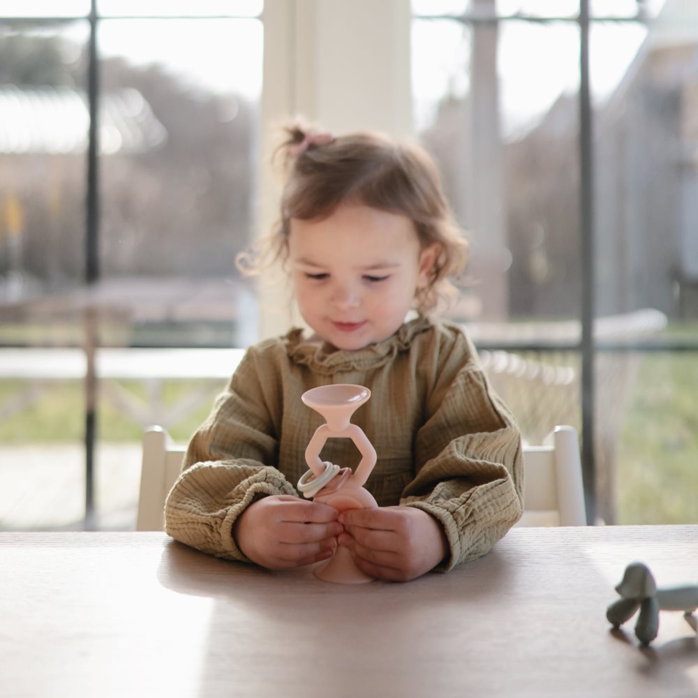 Mushie Suction Toy HexaPop Blush