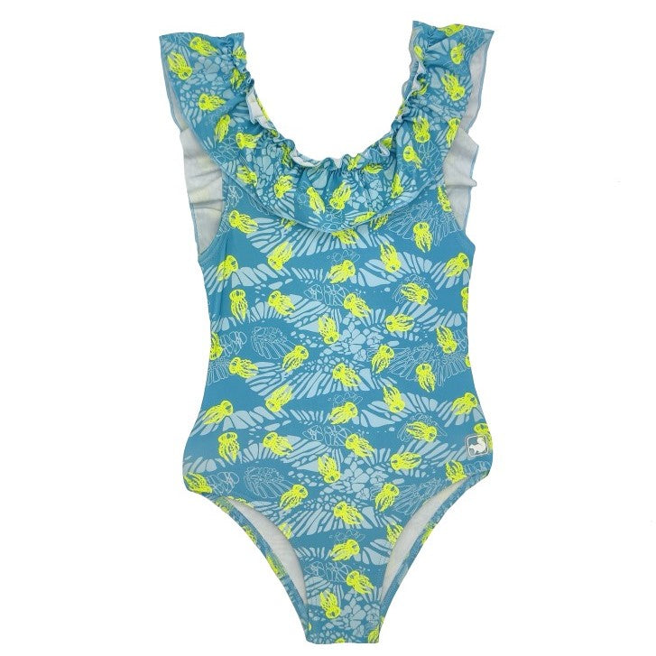 Girl Yellow Jellyfish Swimsuit