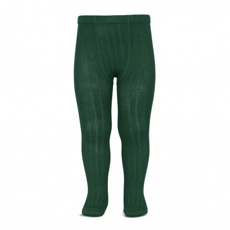 Condor Bottle Green Ribbed Tights