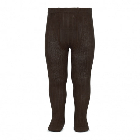 Condor Brown Ribbed Tights