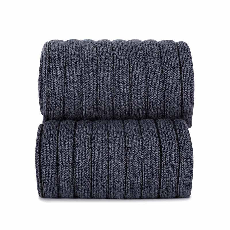 Condor Coal Ribbed Knee High Socks