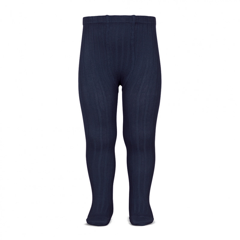 Condor Navy Ribbed Tights