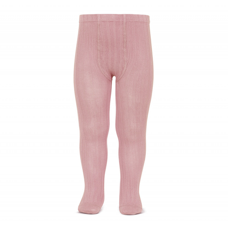 Condor Dusty Pink Ribbed Tights