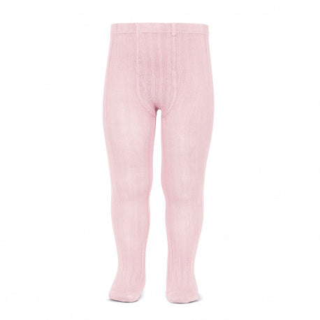 Condor Light Pink Ribbed Tights