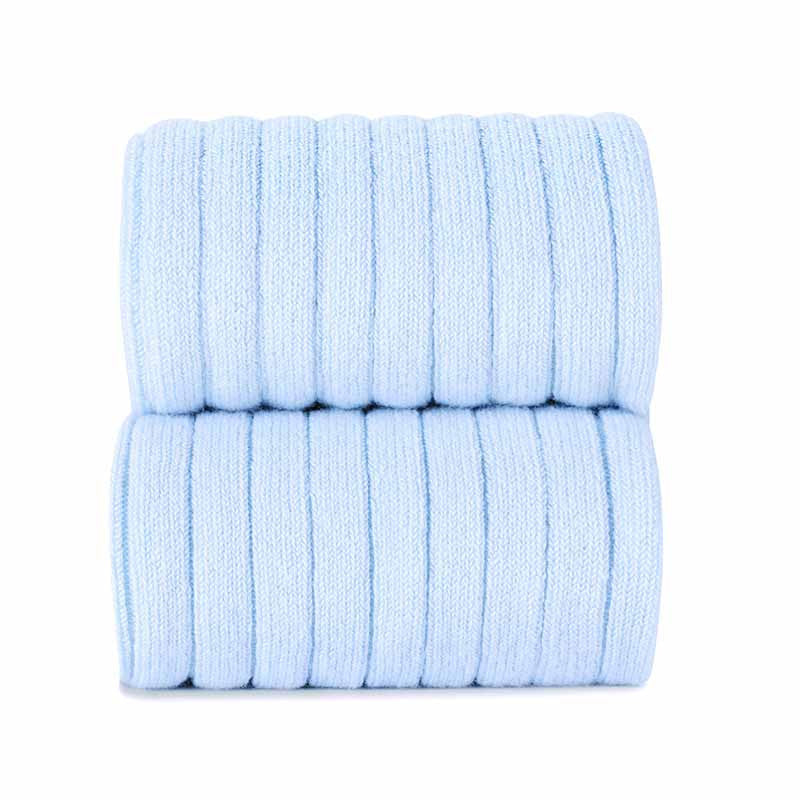 Condor Light Blue Rib Short Socks