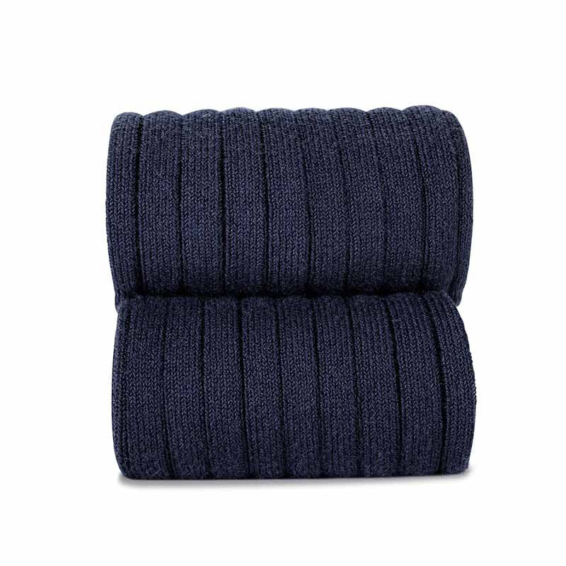 Condor Navy Ribbed Knee High Socks