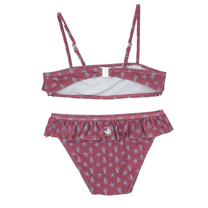 Girl Octopus & Star Fish Strawberry Bikini