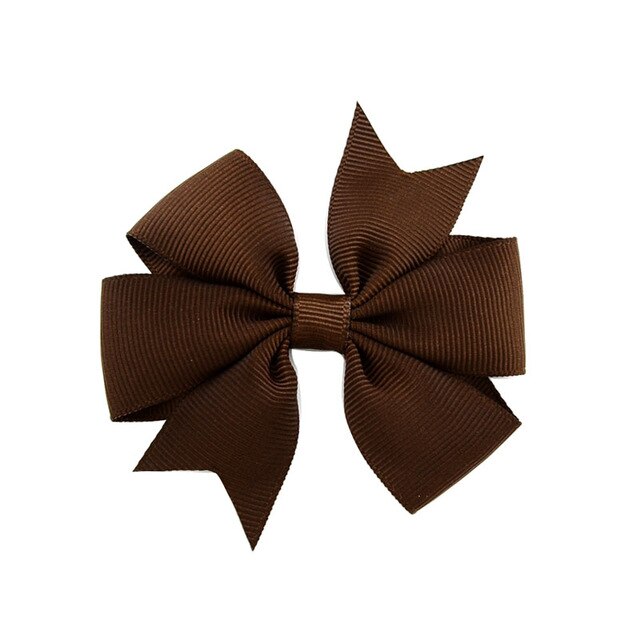 Black Coffee Bow Clip