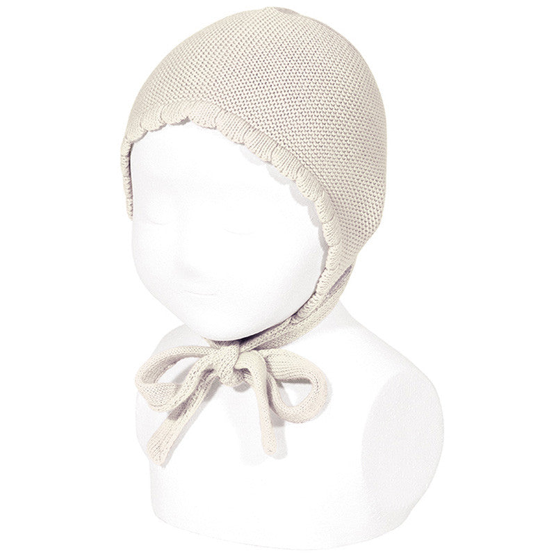 Condor Classic Garter Stitch Bonnet Linen